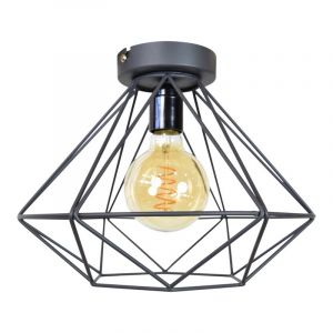 Industri loftlampe sort, Merlon