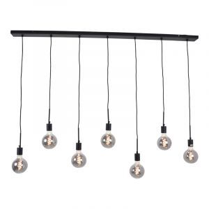 Industri pendel lampe spisebord sort, Bolb