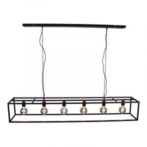 Industri pendel lampe spisebord sort, Redox