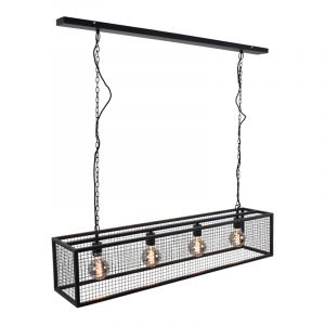 Industri pendel lampe spisebord sort, Redox