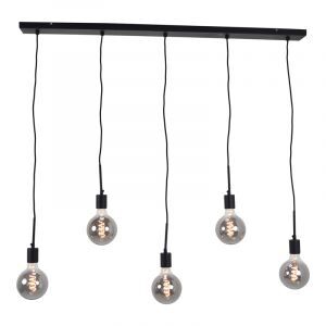 Industri pendler lampe sort, Bolb