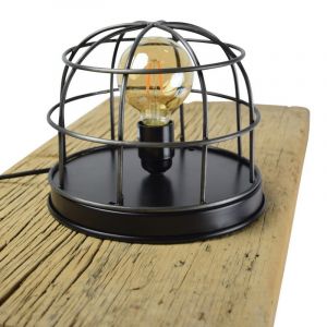 Industri bordlampe sort, Nova, med brytare