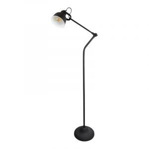 Industri gulv lampe sort, Redon, med brytare