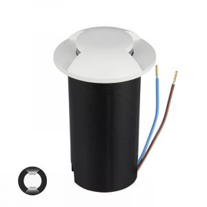 Modern nedgravningsspot hvid, Marcus, 1W, 3000K LED, IP67