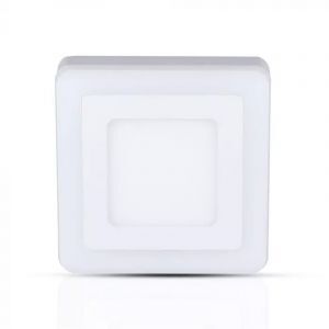 Plast trappelys hvid, Haley, 8W, 3000K LED, IP54