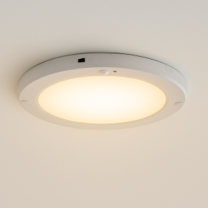 Plast loftslampe med sensor hvid, Luan, 20W, 3000K LED