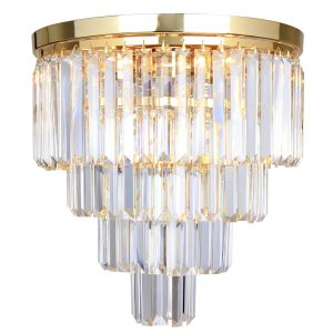 Design loftlampe guld, Kajol
