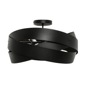 Modern loftlampe sort, Tanno