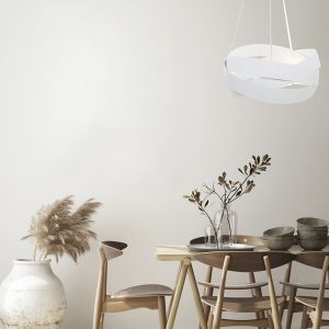 Modern pendler lampe hvid, Tanno