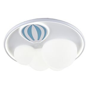 Metal loftlampe til børneværelse blå, Balloon, 42W, 3000K LED, 3 trins lysdæmper