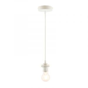 Modern pendler lampe uden skærm hvid, Rika