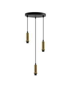 Aluminium pendler lampe uden skærm guld, Rika