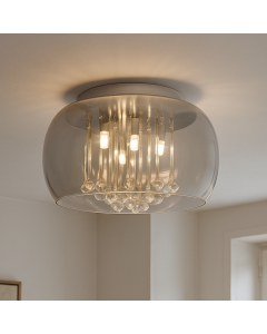 Design loftlampe grå, Lorenzo