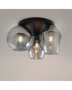 Design loftlampe grå, Lazaro