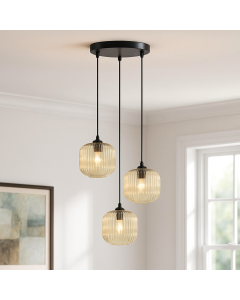 Retro pendler lampe rav, Charlois