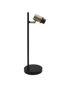 Aluminium bordlampe uden skærm sort, Rika