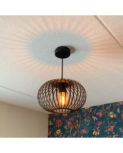 Industri pendler lampe sort, Lieve