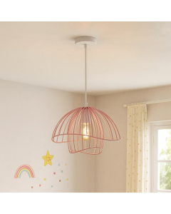 Modern pendler lampe lyserød, Jolien