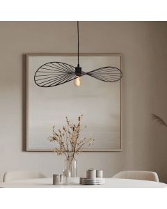 Retro pendler lampe sort, Jolinda