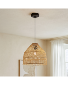 Rattan pendler lampe brun, Marcia
