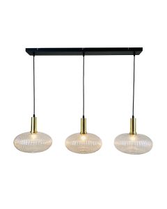 Retro pendler lampe gennemsigtig, Charlois