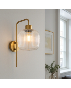 Design væglampe gennemsigtig, Charlois