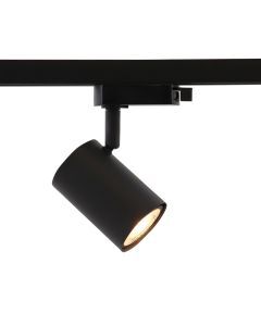 Modern 1-faset lampe på lyseskinne sort, Elena