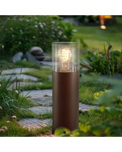 Modern udendørslampe rustfarvet, Sanel, IP44