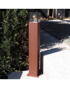 Modern udendørslampe rustfarvet, Sanel, IP44