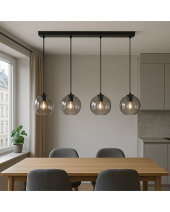 Design pendler lampe grå, Giada
