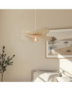 Papir pendler lampe beige, Rosalie