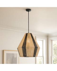 Rustik pendler lampe brun, Holly