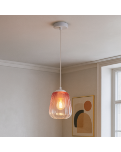 Design pendler lampe lyserød, Sue