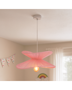 Papir pendler lampe lyserød, Rosalie