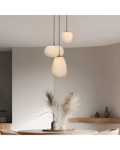 Modern pendler lampe hvid, Davide