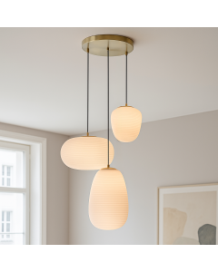Modern pendler lampe hvid, Davide