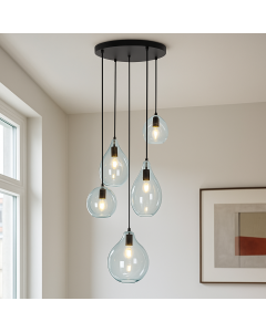 Design pendler lampe blå, Cees