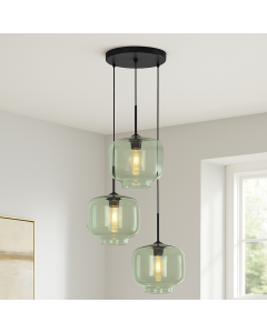 Retro pendler lampe grøn, Anniek