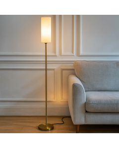 Modern gulv lampe hvid, Gaya, med brytare