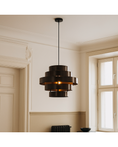 Rustik pendler lampe brun, Jana