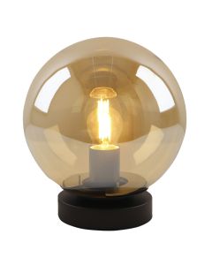 Modern bordlampe rav, Jelly, med brytare
