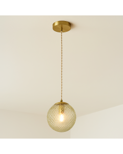 Retro pendler lampe grøn, Johnson