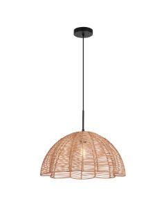 Rattan pendler lampe brun, Heather