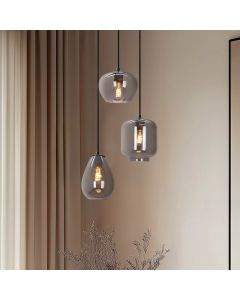 Modern pendler lampe grå, Caia