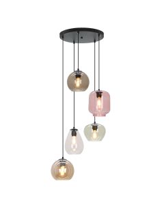 Modern pendler lampe multi-farvet, Caia