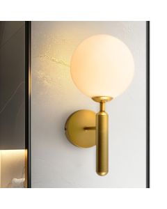 Modern væglampe badeværelse messing, Tiemen, IP44