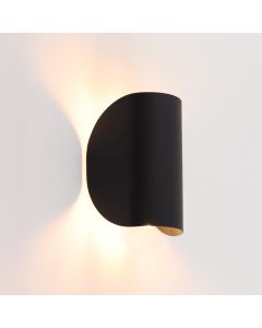 Modern væglampe sort, Salomon