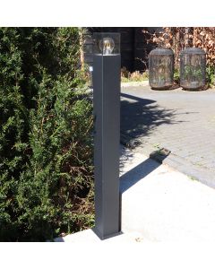 Modern udendørslampe sort, Sanel, IP44