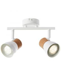Kork loftlampe hvid, Charlotte
