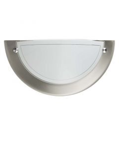 Glas væglampe krom, Angely